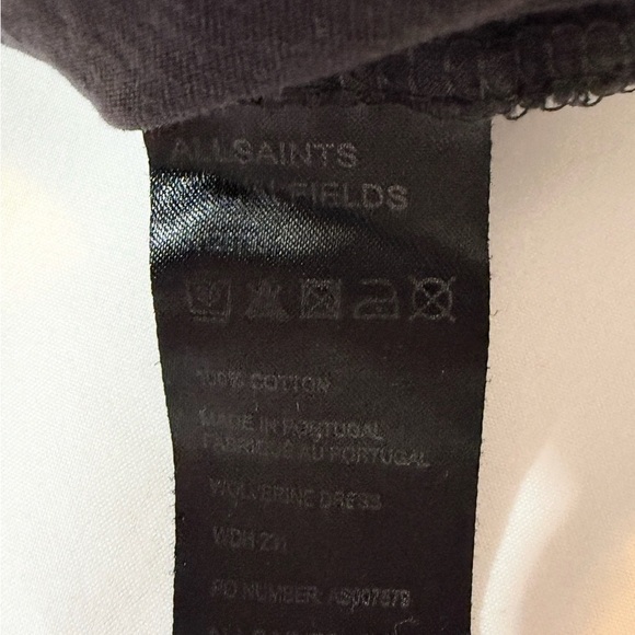 AllSaints AllSaints Spitalfields Dark Gray Tunic with White Nature Skull Graphic - Picture 13 of 14